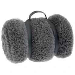 Simply Everyday Teddy Rolled Throw - Grey