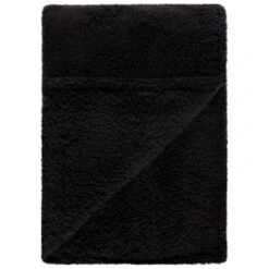 Simply Everyday Teddy Rolled Throw - Black 9 Simply Everyday Teddy Rolled Throw - Black -Hot Sale Household Items 388692 simply teddy rolled throw black 2