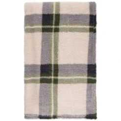 Simply Everyday Check Sherpa Throw - Green -Hot Sale Household Items 388700 green check sherpa throw 2