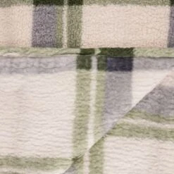 Simply Everyday Check Sherpa Throw - Green -Hot Sale Household Items 388700 green check sherpa throw 4