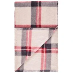 Simply Everyday Check Sherpa Throw - Red 6 Simply Everyday Check Sherpa Throw - Red -Hot Sale Household Items 388703 red check sherpa throw 3