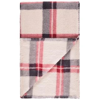 Simply Everyday Check Sherpa Throw - Red 3 Simply Everyday Check Sherpa Throw - Red - Image 3