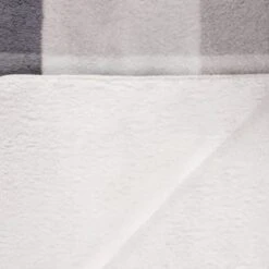 B&M Highland Mono Check Sherpa Doublesided Throw -Hot Sale Household Items 388811 highland check sherpa throw 3