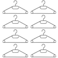 B&M Swivel Hook Hangers 8pk - Grey -Hot Sale Household Items 389265 home organisation 8pk swivel hook hangers grey 2