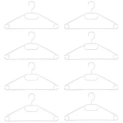 B&M Swivel Hook Hangers 8pk - White -Hot Sale Household Items 389279 home organisation 8pk swivel hook hangers white 2
