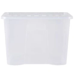 B&M Extra Large Storage Box With Lid -Hot Sale Household Items 391380 clear 80l storgae box and lid