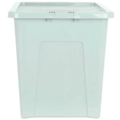 B&M Storage Box With Lid 80L - Sage -Hot Sale Household Items 391384 sage 80l storage box and lid 2