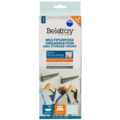 Beldray Multi-Purpose Organisation Hooks 2pk -Hot Sale Household Items 392146 beldray 2 pack multipurpose organisation and storage hooks 5