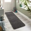 B&M Buddy Plain Shaggy Grey Runner Doormat