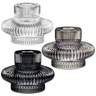 Karina Bailey Tealight Dinner Candle Holder - Grey 2 Karina Bailey Tealight Dinner Candle Holder - Grey - Image 2