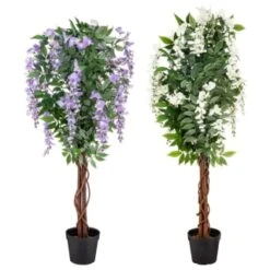 Bloom Wysteria Tree In Pot - Purple -Hot Sale Household Items 392870 4ft wysteria tree group