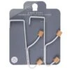 B&M Wood Double Over The Door Hooks 2pk