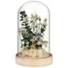 B&M Floral Decoration In Glass - Green