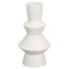 B&M Small Shaped Vase - White