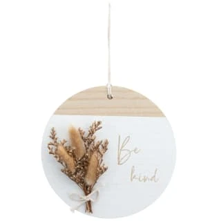 B&M Pampas Grass Hanging Plaque 2 B&M Pampas Grass Hanging Plaque - Image 2