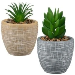 B&M Small Succulent Pot - Stone -Hot Sale Household Items 394663 small succulent group