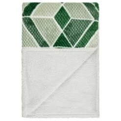 B&M Simply Geo Waffle Throw - Green -Hot Sale Household Items 394920 simply geo waffle throw green 3