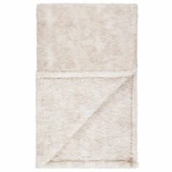B&M Simply Two Tone Teddy Throw - Natural -Hot Sale Household Items 394924 simply two tone teddy throw natural 3