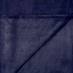 Navy Coral Fleece Throw -Hot Sale Household Items 394951 navy coral fleece 2
