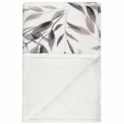 Winston Mono Leaf Sherpa Throw -Hot Sale Household Items 394976 winston leaf sherpa throw mono 3
