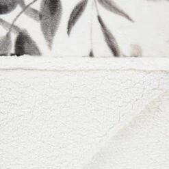 Winston Mono Leaf Sherpa Throw -Hot Sale Household Items 394976 winston leaf sherpa throw mono 4