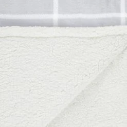 Winston Grey Check Sherpa Throw 7 Winston Grey Check Sherpa Throw -Hot Sale Household Items 394978 winston grey check sherpa throw 2