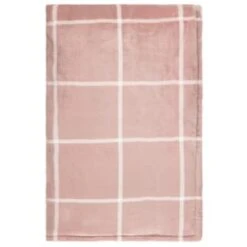 Winston Blush Sherpa Check Throw -Hot Sale Household Items 394980 winston check throw blush 3