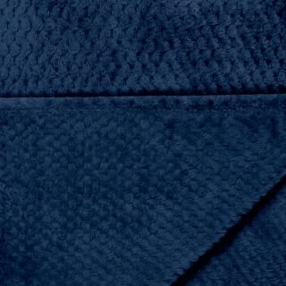 Simply Everyday Oversized Waffle Throw - Navy 4 Simply Everyday Oversized Waffle Throw - Navy - Image 4