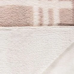 B&M Check Sherpa Throw - Natural -Hot Sale Household Items 394999 check sherpa throw natural 3