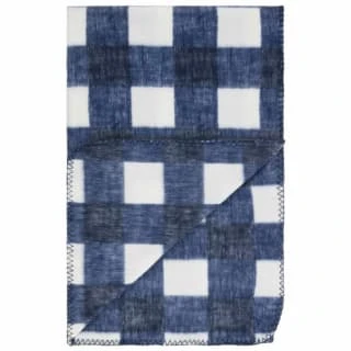 Simply Navy & Gingham Polar Fleece Throw 2pk 3 Simply Navy & Gingham Polar Fleece Throw 2pk - Image 3