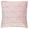 Geo Velvet Cushion - Blush
