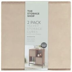 New Arrival -Hot Sale Household Items 395837 2pk velvet lokken storage cubes mushroom
