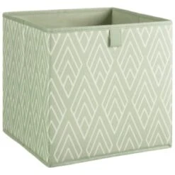 New Arrival 3 Lokken Printed Storage Cubes 2pk - Sage Diamond