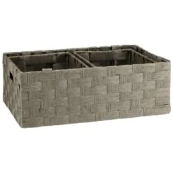 B&M Caen Set Of 3 Paper Rope Baskets - Grey -Hot Sale Household Items 395868 caen set of 3 paper rope baskets grey
