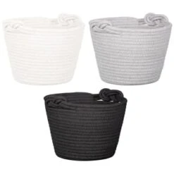 B&M Cara Rope Basket With Handle - Grey 3 B&M Cara Rope Basket With Handle - Grey -Hot Sale Household Items 395880 cara rope basket with handle main