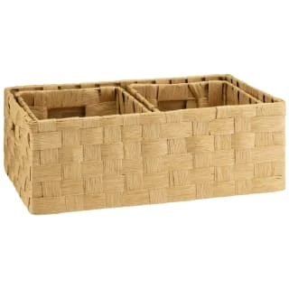 B&M Caen Set Of 3 Paper Rope Baskets - Natural 4 B&M Caen Set Of 3 Paper Rope Baskets - Natural - Image 4