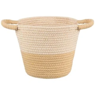 B&M Two Tone Rope Basket - Natural 1 B&M Two Tone Rope Basket - Natural