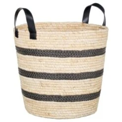 B&M Striped Basket - Mono