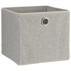 New Arrival 23 Lokken Teddy Storage Cubes 2pk - Grey