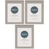 Simply Everyday 5 X 7" Block Frames 3pk - Grey