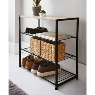 B&M Michigan 4 Tier Multi Purpose Shoe Storage 1 B&M Michigan 4 Tier Multi Purpose Shoe Storage